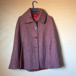 Cejon vintage style satin lined cape EUC size S/M